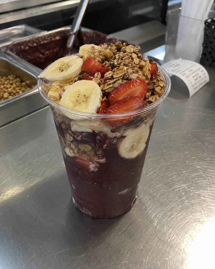 Foto simples de açaí antes da edição