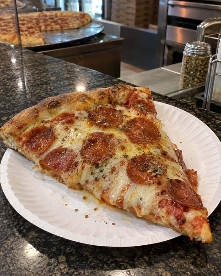Foto simples de pizza antes da edição